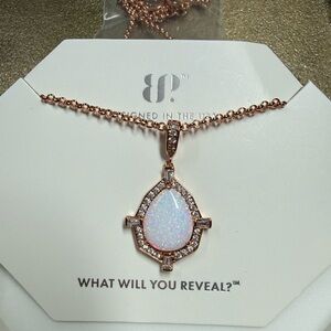 Bomb Party Celestial Bloom Opal Pendant necklace
